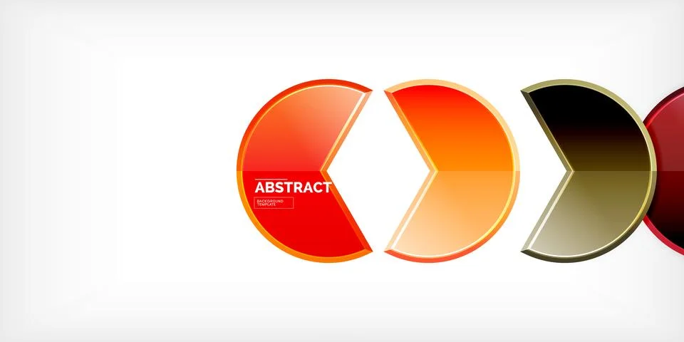 Trendy round shapes with triangular angle design element. Vector Illustration 스톡 일러스트