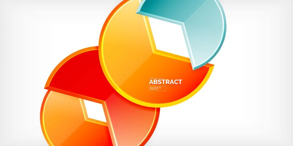 Trendy round shapes with triangular angle design element. Vector Illustration Stock Illustration