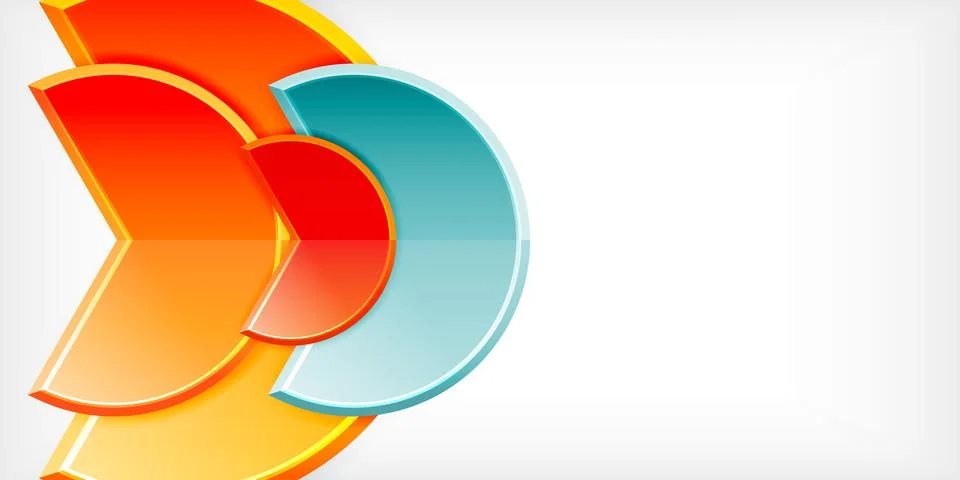 Trendy round shapes with triangular angle design element. Vector Illustration Stock Illustration