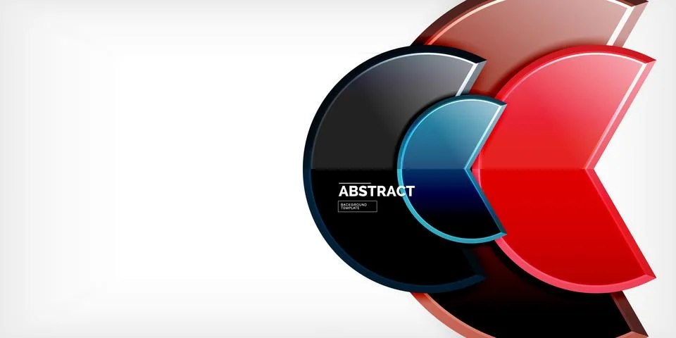 Trendy round shapes with triangular angle design element. Vector Illustration Ilustração Stock