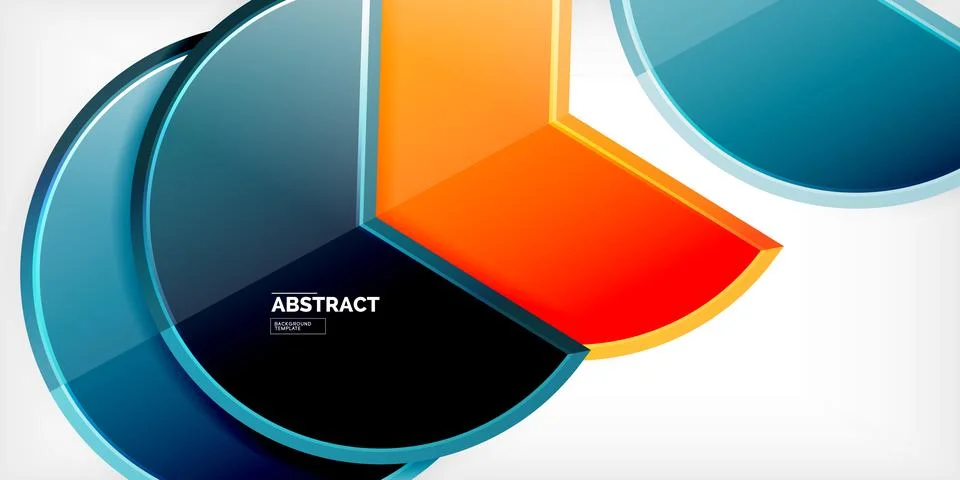 Trendy round shapes with triangular angle design element. Vector Illustration Stock Illustration