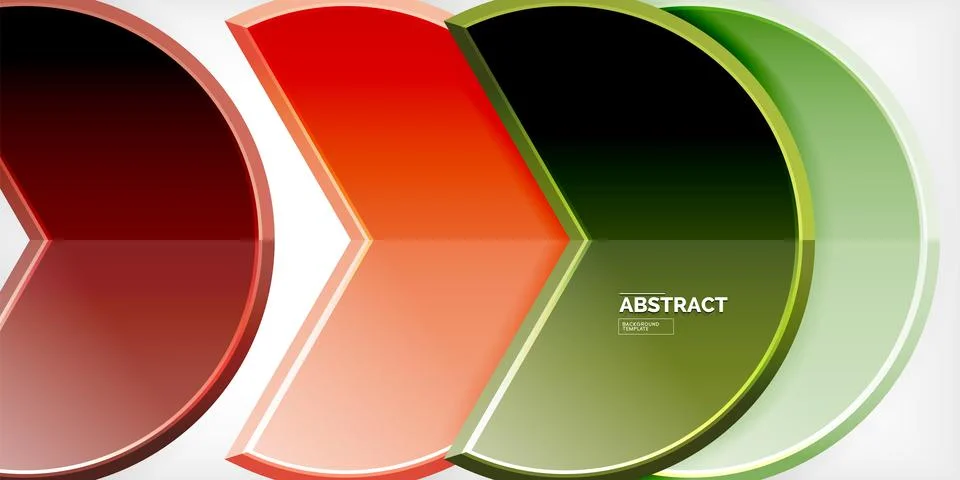 Trendy round shapes with triangular angle design element. Vector Illustration 库存插图