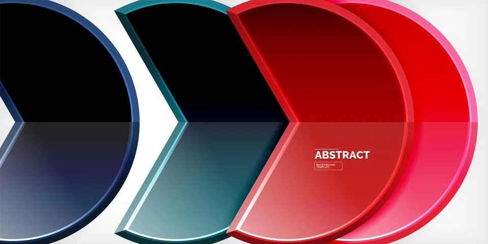 Trendy round shapes with triangular angle design element. Vector Illustration 스톡 일러스트