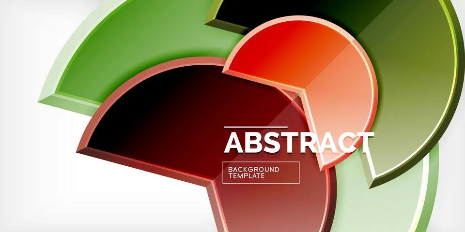 Trendy round shapes with triangular angle design element. Vector Illustration Illustrazione stock