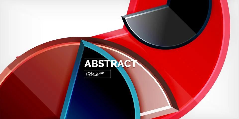 Trendy round shapes with triangular angle design element. Vector Illustration 스톡 일러스트