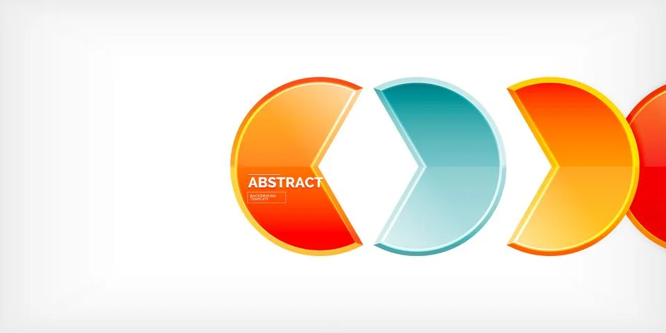Trendy round shapes with triangular angle design element. Vector Illustration 스톡 일러스트