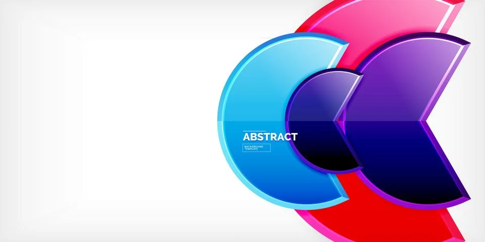 Trendy round shapes with triangular angle design element. Vector Illustration Stock Illustration