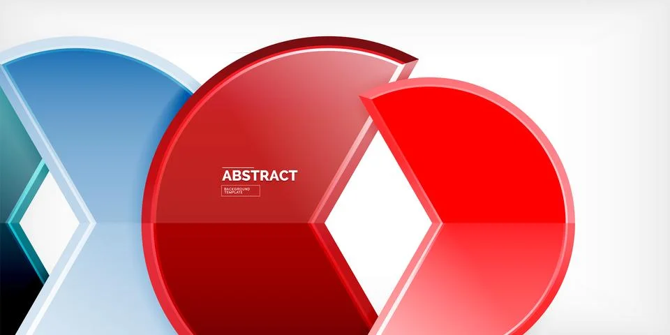 Trendy round shapes with triangular angle design element. Vector Illustration Illustrazione stock