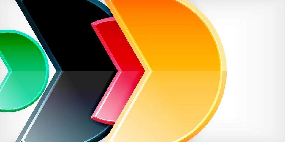 Trendy round shapes with triangular angle design element. Vector Illustration 스톡 일러스트