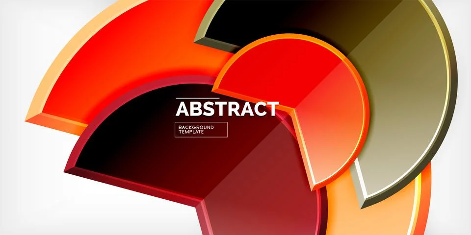 Trendy round shapes with triangular angle design element. Vector Illustration 库存插图