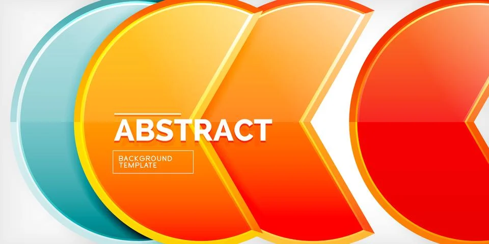 Trendy round shapes with triangular angle design element. Vector Illustration 스톡 일러스트