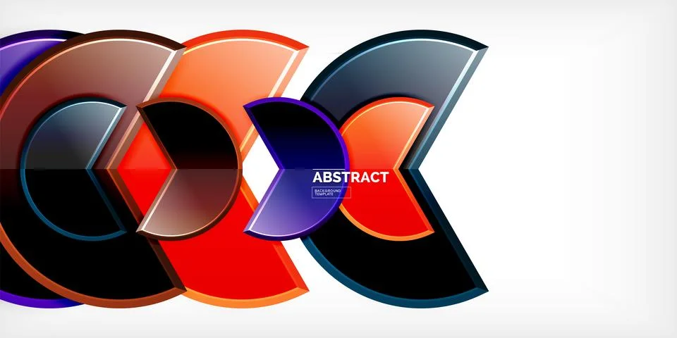 Trendy round shapes with triangular angle design element. Vector Illustration 스톡 일러스트