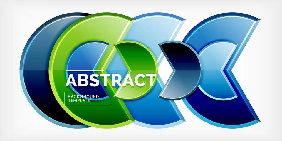 Trendy round shapes with triangular angle design element. Vector Illustration Illustrazione stock