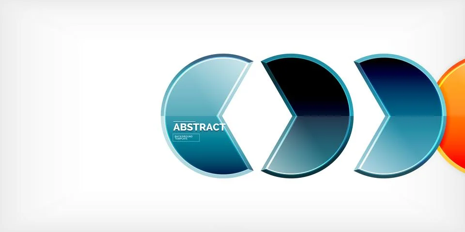 Trendy round shapes with triangular angle design element. Vector Illustration Stock Illustration