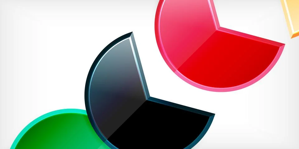 Trendy round shapes with triangular angle design element. Vector Illustration Stockillustratie