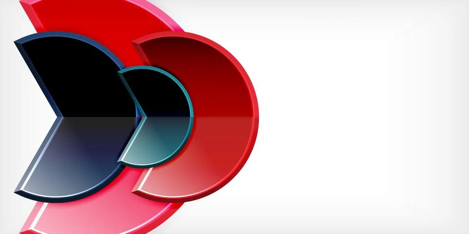 Trendy round shapes with triangular angle design element. Vector Illustration 스톡 일러스트