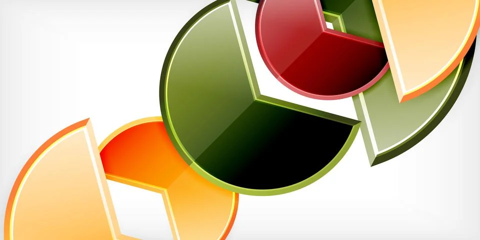 Trendy round shapes with triangular angle design element. Vector Illustration 스톡 일러스트