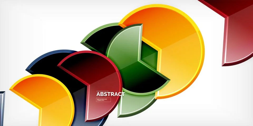 Trendy round shapes with triangular angle design element. Vector Illustration 스톡 일러스트