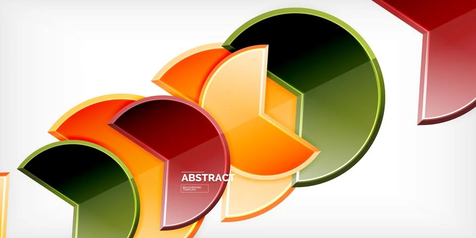 Trendy round shapes with triangular angle design element. Vector Illustration Stock Illustration