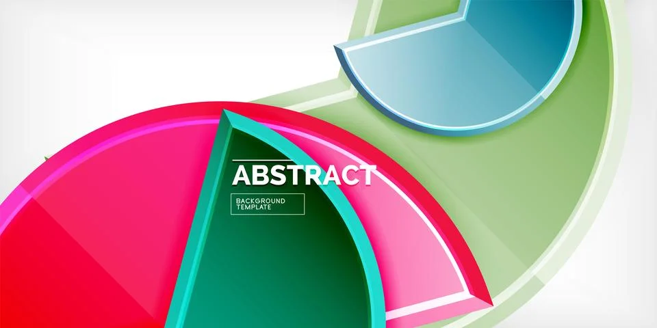 Trendy round shapes with triangular angle design element. Vector Illustration Ilustração Stock