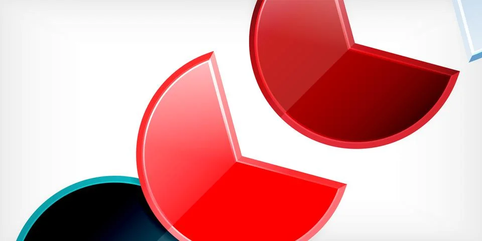 Trendy round shapes with triangular angle design element. Vector Illustration 스톡 일러스트