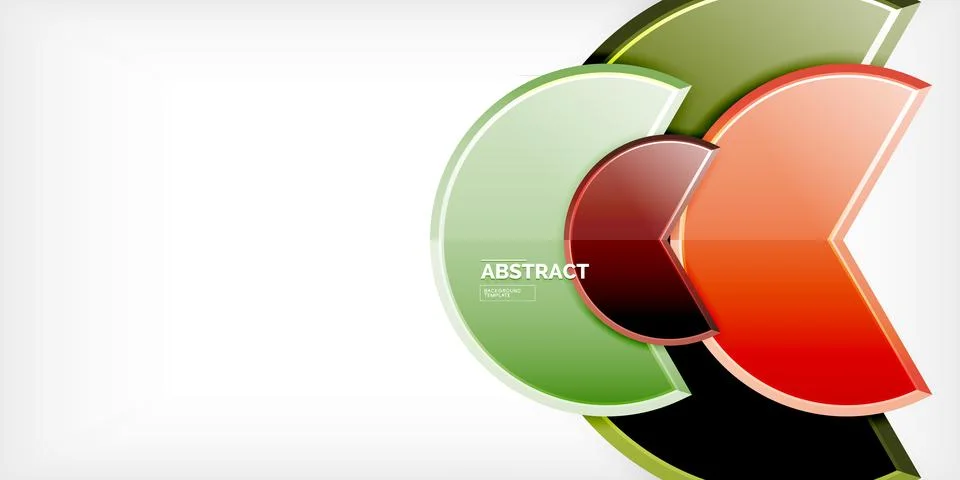 Trendy round shapes with triangular angle design element. Vector Illustration Ilustração Stock