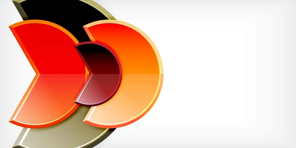 Trendy round shapes with triangular angle design element. Vector Illustration 스톡 일러스트