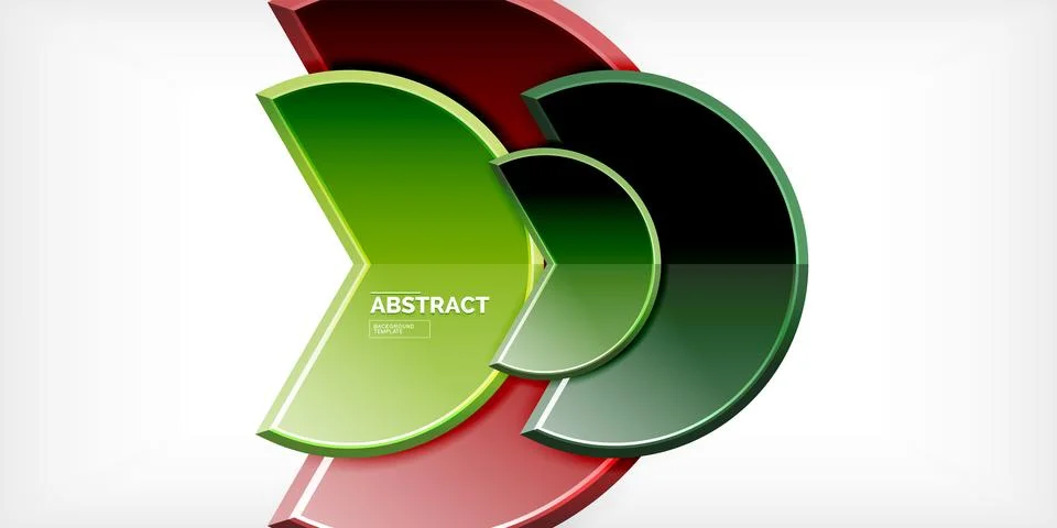 Trendy round shapes with triangular angle design element. Vector Illustration Illustrazione stock