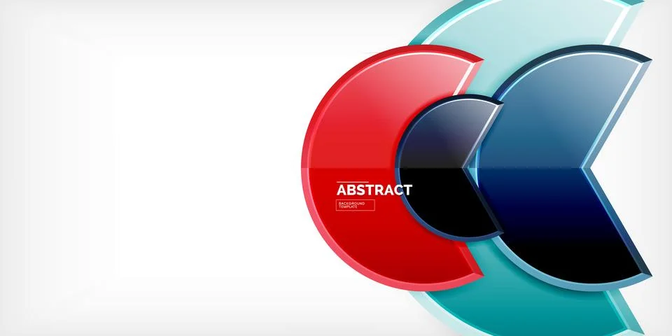 Trendy round shapes with triangular angle design element. Vector Illustration Illustrazione stock