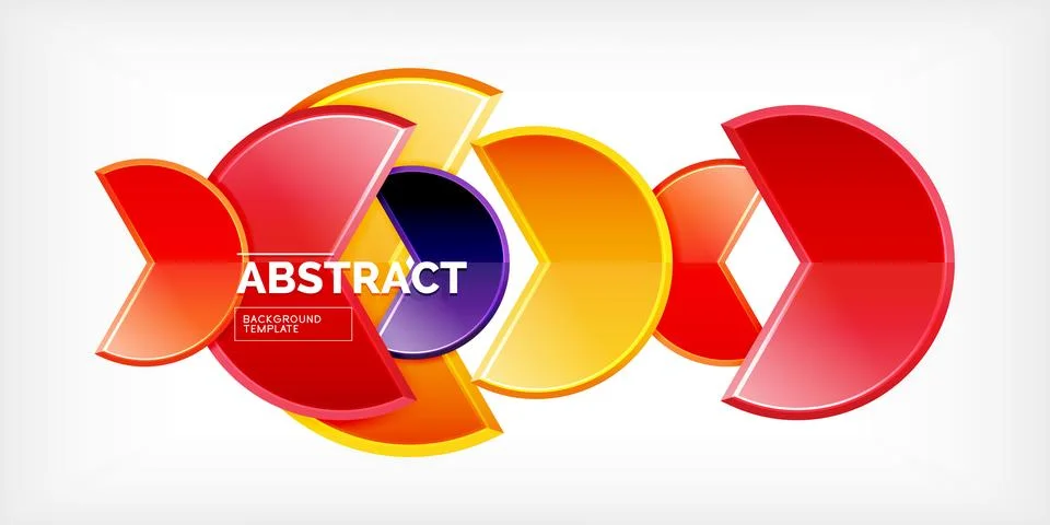 Trendy round shapes with triangular angle design element. Vector Illustration 스톡 일러스트