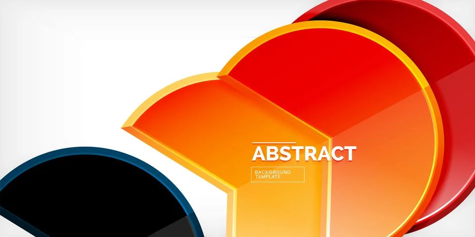 Trendy round shapes with triangular angle design element. Vector Illustration Stock Illustration
