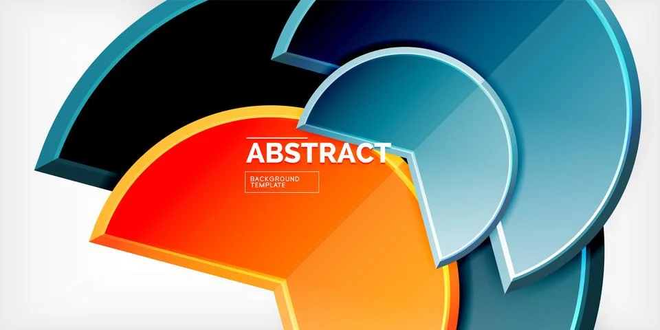 Trendy round shapes with triangular angle design element. Vector Illustration Stockillustratie