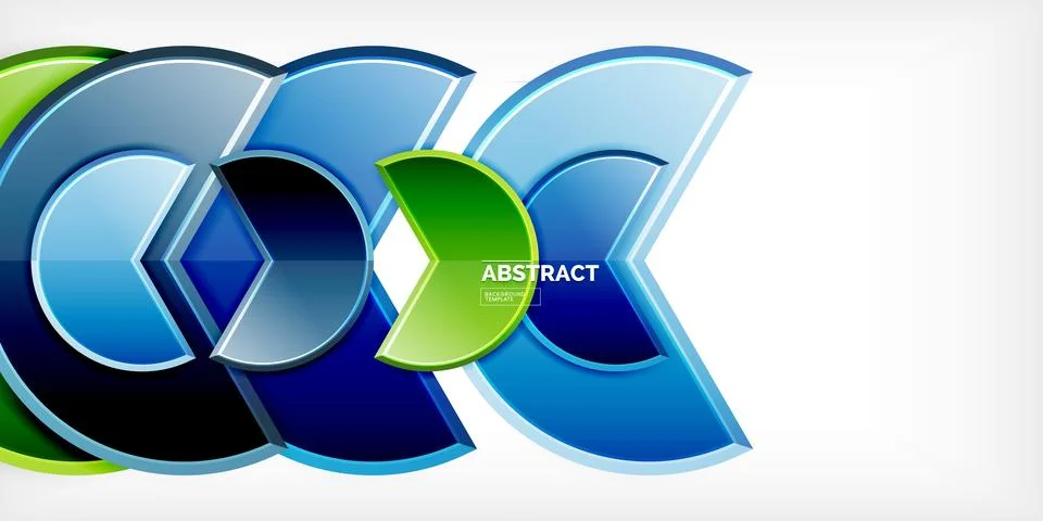 Trendy round shapes with triangular angle design element. Vector Illustration Stock Illustration