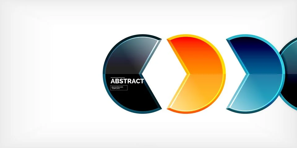 Trendy round shapes with triangular angle design element. Vector Illustration イラスト素材