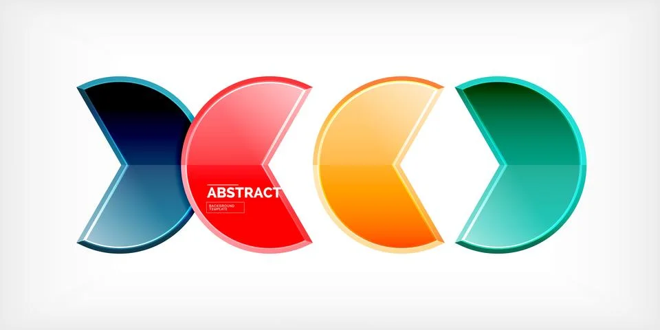 Trendy round shapes with triangular angle design element. Vector Illustration Illustrazione stock