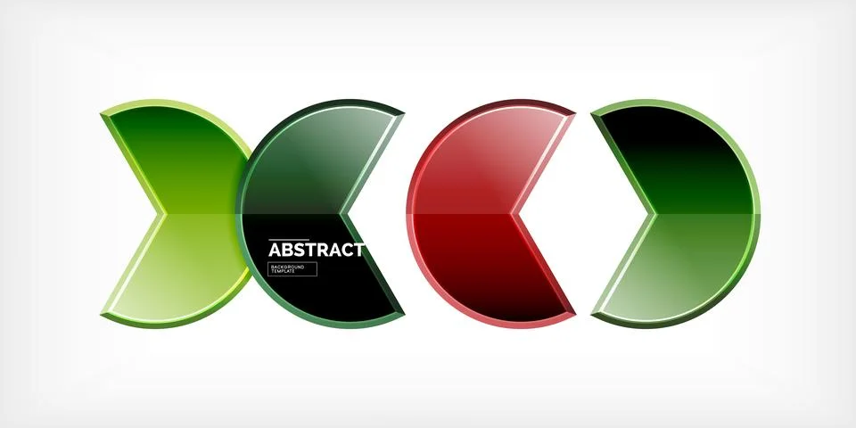 Trendy round shapes with triangular angle design element. Vector Illustration Ilustração Stock