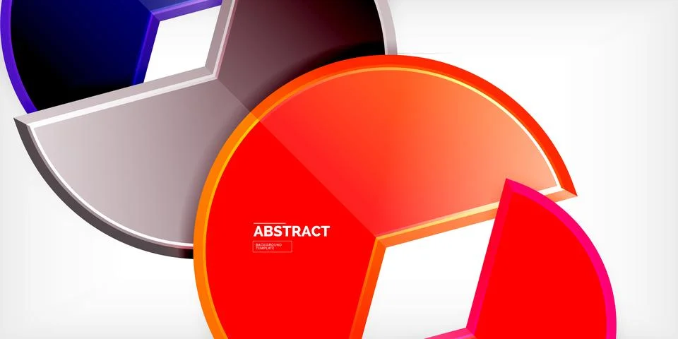 Trendy round shapes with triangular angle design element. Vector Illustration 스톡 일러스트