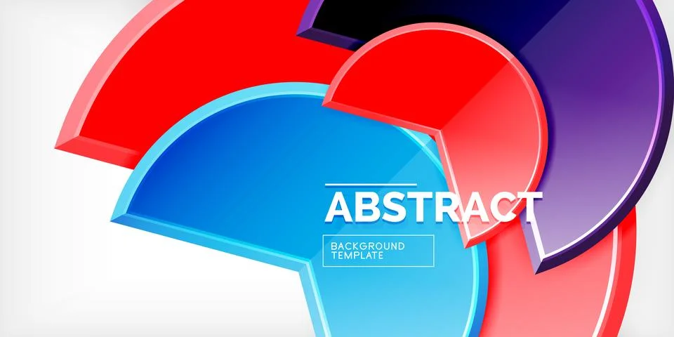 Trendy round shapes with triangular angle design element. Vector Illustration Ilustração Stock