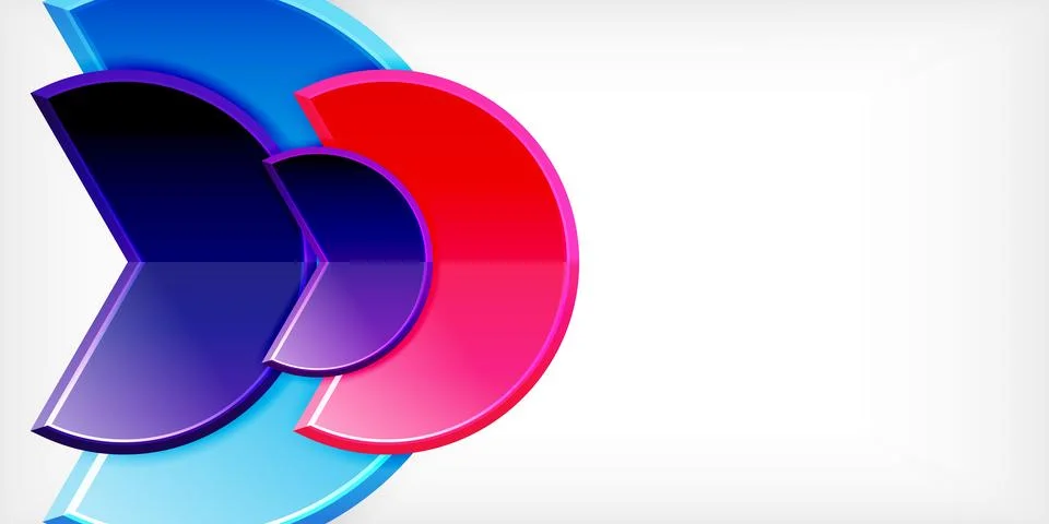 Trendy round shapes with triangular angle design element. Vector Illustration Illustrazione stock