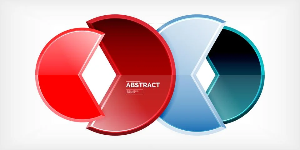 Trendy round shapes with triangular angle design element. Vector Illustration Stock Illustration