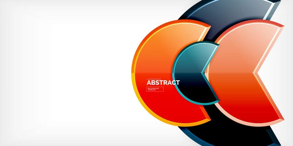 Trendy round shapes with triangular angle design element. Vector Illustration 스톡 일러스트