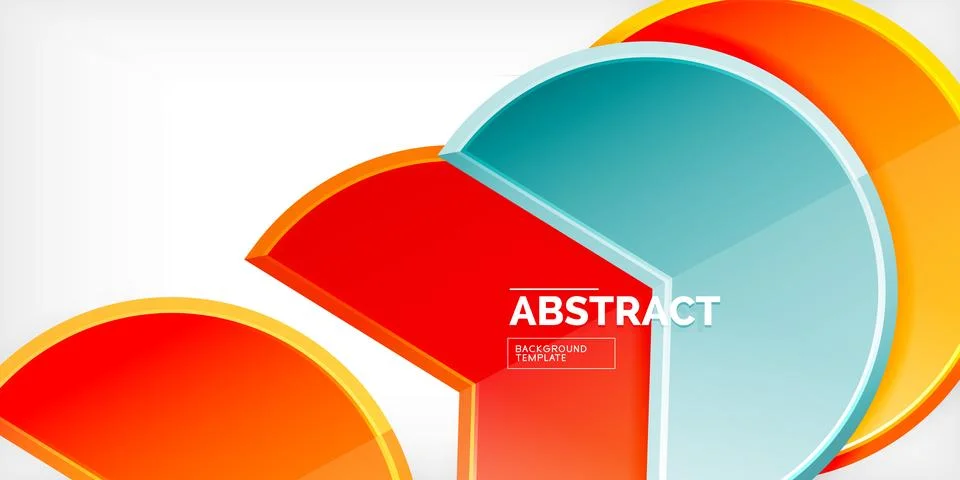 Trendy round shapes with triangular angle design element. Vector Illustration イラスト素材