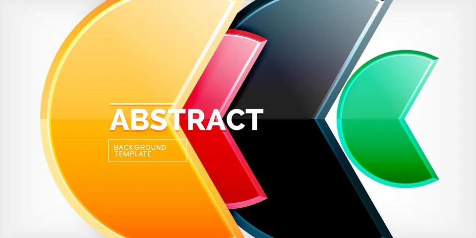 Trendy round shapes with triangular angle design element. Vector Illustration Ilustração Stock