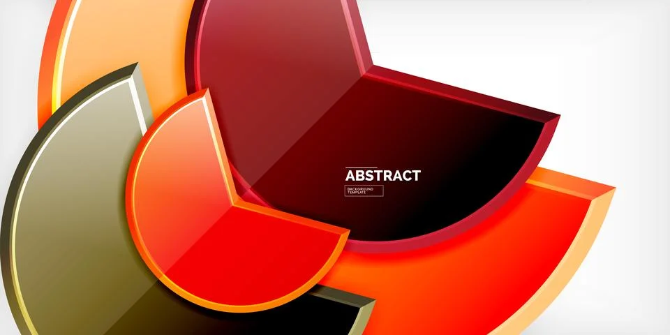 Trendy round shapes with triangular angle design element. Vector Illustration イラスト素材