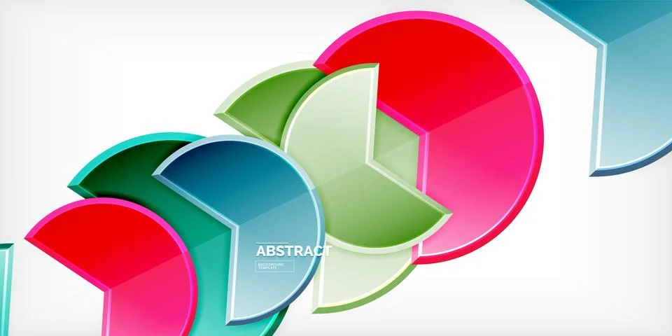 Trendy round shapes with triangular angle design element. Vector Illustration 스톡 일러스트