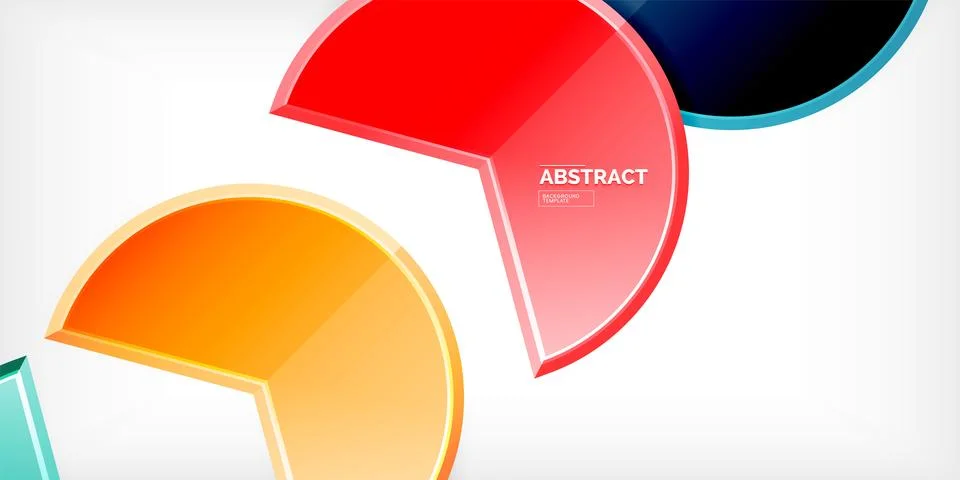 Trendy round shapes with triangular angle design element. Vector Illustration 스톡 일러스트