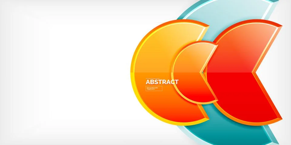 Trendy round shapes with triangular angle design element. Vector Illustration Stock Illustration