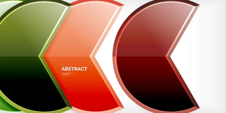 Trendy round shapes with triangular angle design element. Vector Illustration イラスト素材