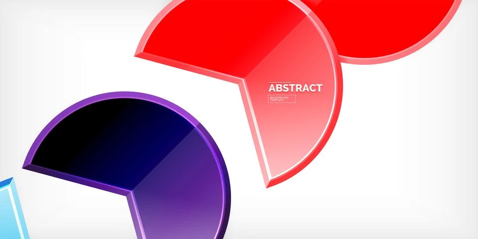 Trendy round shapes with triangular angle design element. Vector Illustration イラスト素材