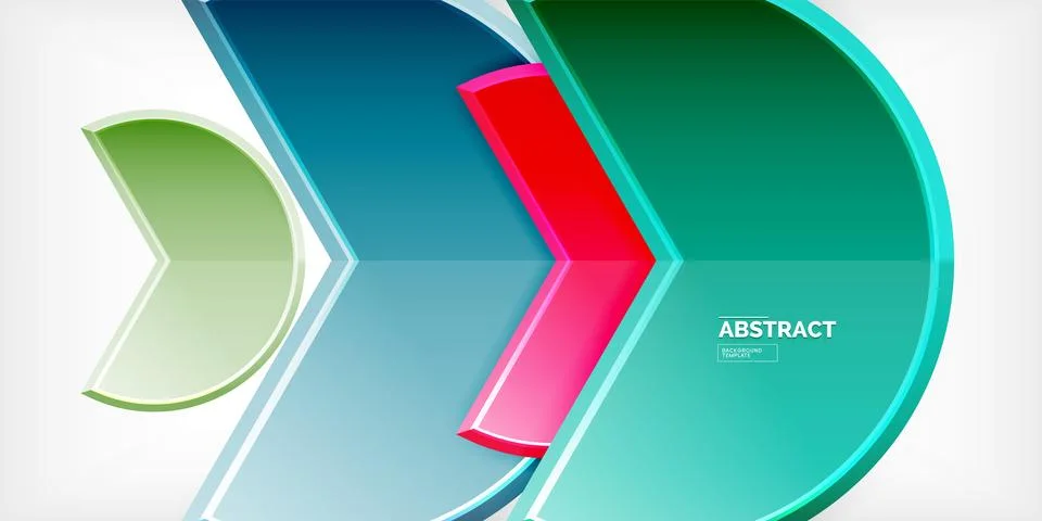 Trendy round shapes with triangular angle design element. Vector Illustration イラスト素材